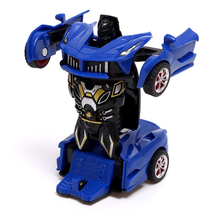 Робот инерционный &laquo;Спорткар&raquo;, трансформируется при столкновении, цвета МИКС