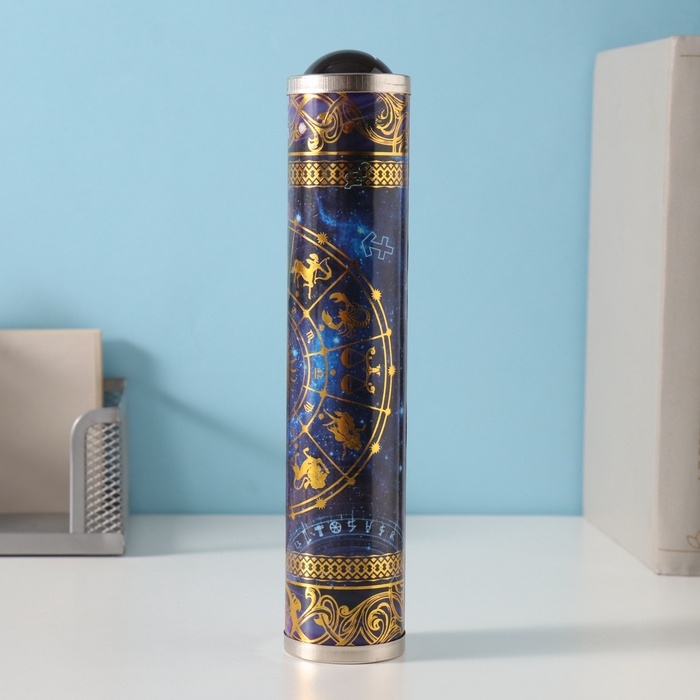 Калейдоскоп сувенирный "Созвездия - знаки зодиака" тиснение 19х4х4 см