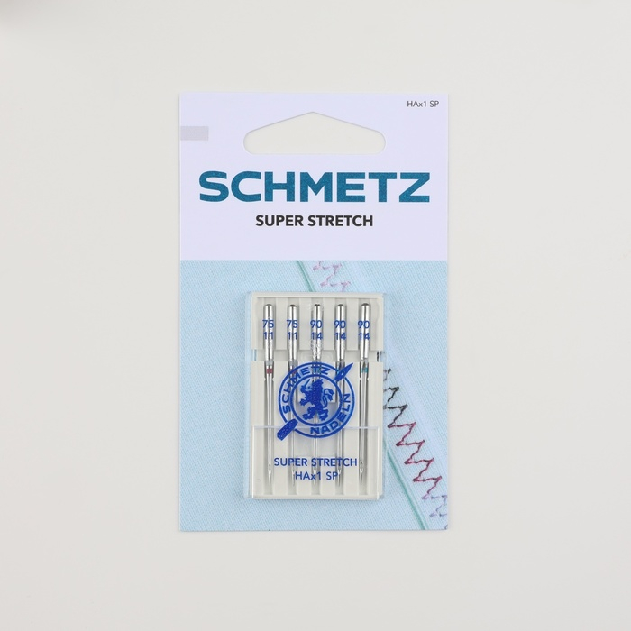 Иглы для бытовых швейных машин, для стрейч-ткани, №75/90, 5 шт