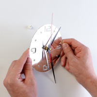 Часы настенные интерьерные, 3d "Бабочки", бесшумные, большие, d-15 см, 20.5 х 20.5 см