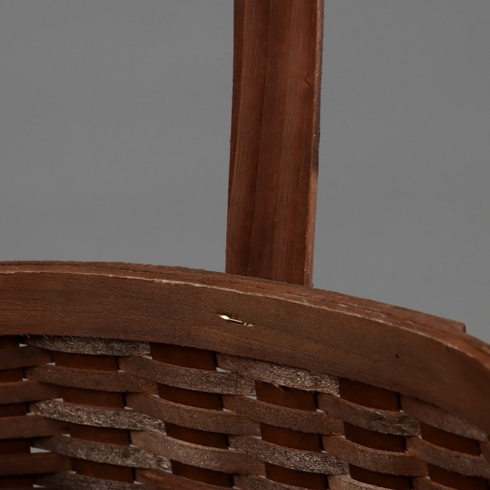 Корзина плетеная (секвойя), 17,5x15x11,5/23,5 см, 1 шт., коричневый Корзина плетеная (секвойя), 17,5x15x11,5/23,5 см, 1 шт., коричневый