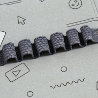 Пенал 1 секция 140 х 210 х 40 мм, откидной карман и косметичка, тканевый, Calligrata TOP Content "Маска"