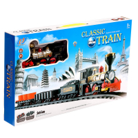 Железная дорога &laquo;Классический грузовой поезд&raquo;, с дымовыми эффектами, протяжённость пути 270 см.