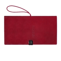 Еженедельник датир 2025г 175х95мм мягк обл иск кож 64л ESCALADA, бл тис, бл 70 г/м&sup2;,красный