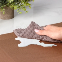 Салфетки сервировочные на стол Доляна &laquo;Шахматы&raquo;, 45&times;30 см, 4 шт, цвет светло-коричневый