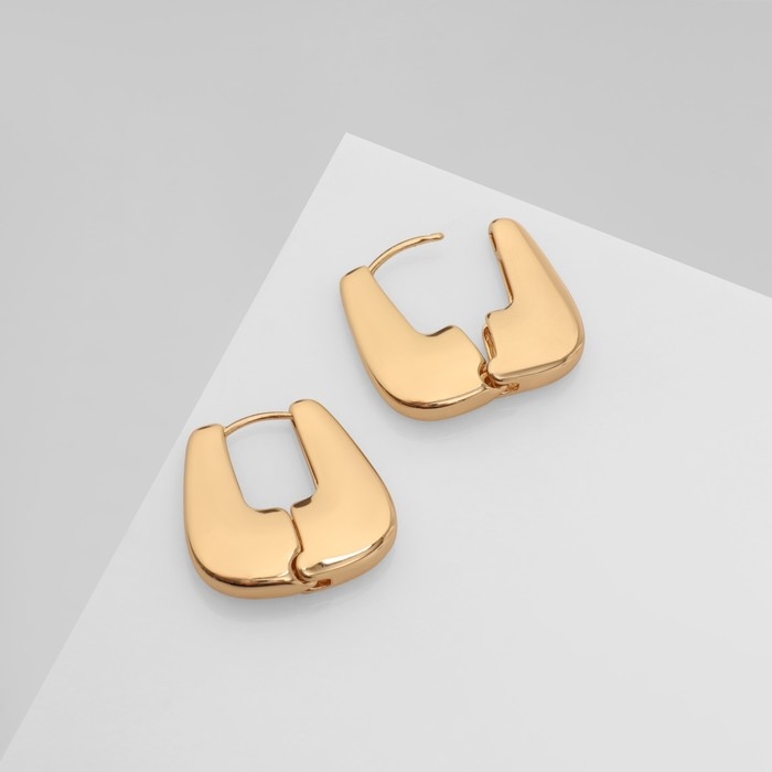 Серьги металл &laquo;Богема&raquo; вестница, цвет золото