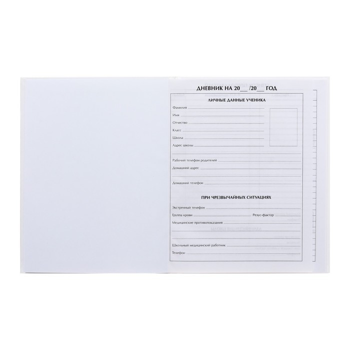 Дневник универсальный для 1-11 классов, "Белый", твердая обложка 7БЦ, глянцевая ламинация, 40 листов