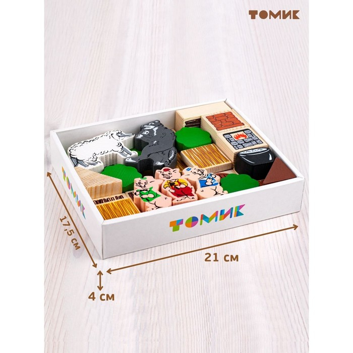 Конструктор «Сказки. Три поросёнка», 34 элемента Конструктор «Сказки. Три поросёнка», 34 элемента