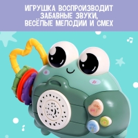 Музыкальная игрушка «Крошка Краб», звук, свет, цвета МИКС Музыкальная игрушка «Крошка Краб», звук, свет, цвета МИКС