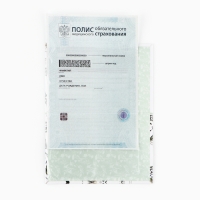 Папка для медицинского полиса &laquo;Цветочная&raquo;, 17,5 х 11,3 см.