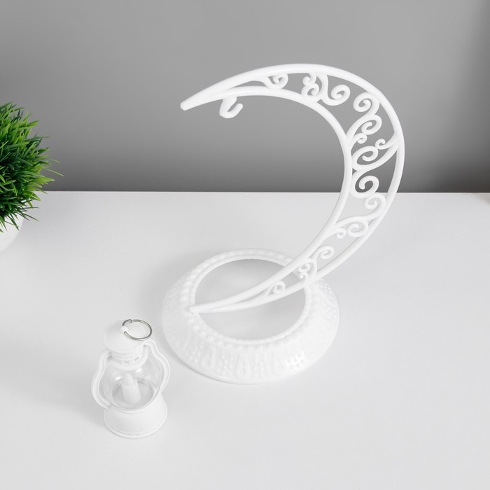 Ночник Ночник "Ночной фонарь" LED от батареек 3хAG10 белый 12х19х25 см