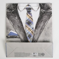 Пакет подарочный ламинированный, упаковка, &laquo;Самому лучшему&raquo;, ML 21 х 25 х 8 см