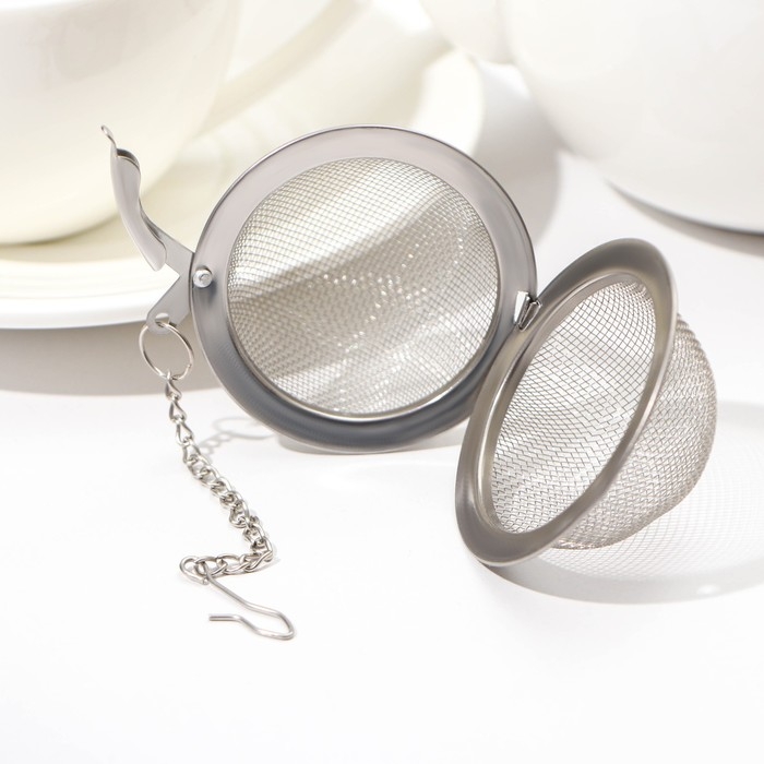 Ситечко для чая Доляна &laquo;Классика&raquo;, d=5 см, цвет серебристый