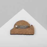 Брошь деревянная &laquo;Екатеринбург&raquo; Цирк, цветная