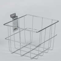 Полка-корзина для экономпанелей, 18&times;17&times;13 см, цвет хром