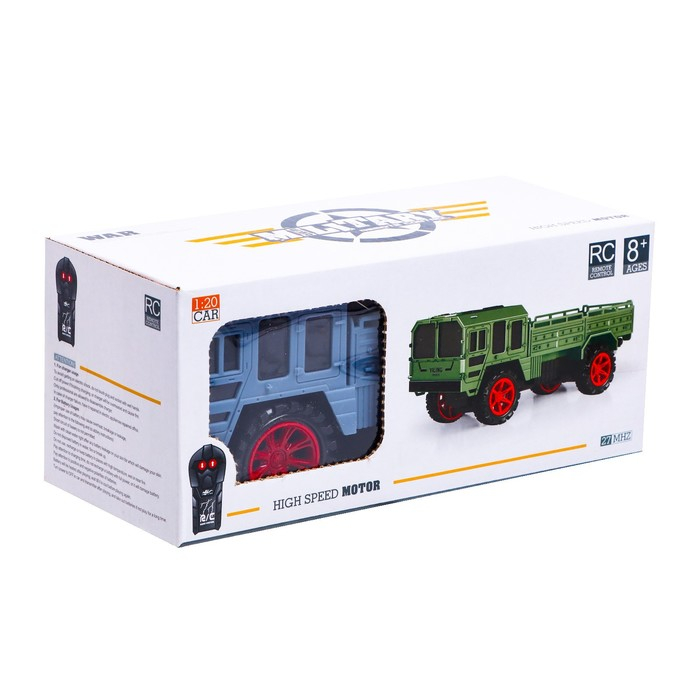 Грузовик радиоуправляемый &laquo;Военный&raquo;, 1;20, работает от батареек, МИКС