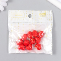 Набор бусин для творчества пластик "Алые сердца" 16 гр 1,5х1,5 см Набор бусин для творчества пластик "Алые сердца" 16 гр 1,5х1,5 см