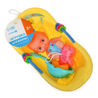 Набор резиновых игрушек для ванны &laquo;Пупс в ванне&raquo;, с пищалкой, 5 шт, цвет МИКС, Крошка Я