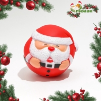 Шар пищащий для собак "Дед Мороз", виниловый, 8,5 х 8 см Шар пищащий для собак "Дед Мороз", виниловый, 8,5 х 8 см