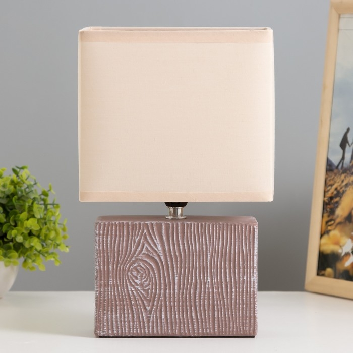 Настольная лампа "Норма" Е14 40Вт кофе 17,5х10,5х28,5 см RISALUX