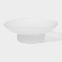 Мыльница стеклянная, 10,7&times;10,7&times;3,7 см, матовая