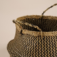 Корзина для белья плетеная круглая SL Home &laquo;Сорренто&raquo;, камыш, 35&times;45 см