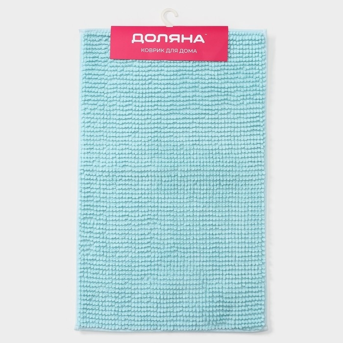 Коврик для дома Доляна &laquo;Букли&raquo;, 50&times;80 см, цвет голубой