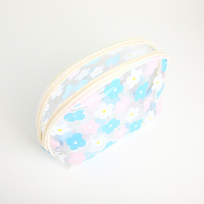 Набор косметичек 2 в 1 на молнии, цвет бежевый Набор косметичек 2 в 1 на молнии, цвет бежевый