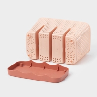 Сушилка для столовых приборов Доляна &laquo;Геш&raquo;, 4 отделения, 17,5&times;10,5&times;12 см, цвет МИКС