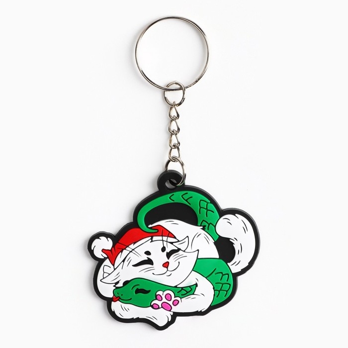 Брелок новогодний, для ключей, резиновый &laquo;Исполнения желаний&raquo;, 5,5 х 10,6 см