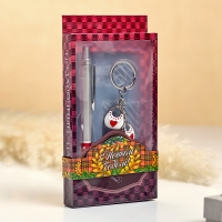 Набор подарочный 2в1 (ручка, брелок сердечки) Набор подарочный 2в1 (ручка, брелок сердечки)