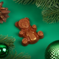 Новый год. Фигура из молочного шоколада "Медвежонок" , 22 г &plusmn; 5 %