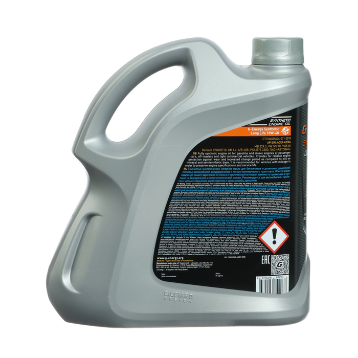 Масло моторное G-Energy Synthetic Long Life 10W-40, 4 л Масло моторное G-Energy Synthetic Long Life 10W-40, 4 л