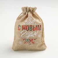 Мешок с термонаклейкой &laquo;С Новым годом&raquo;, 13 х 18 см +/- 1.5 см, Новый год