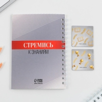 Подарочный набор на выпускной «Успехов в учёбе»: блокнот А6 60 л., магнитные закладки 2 шт. Подарочный набор на выпускной «Успехов в учёбе»: блокнот А6 60 л., магнитные закладки 2 шт.