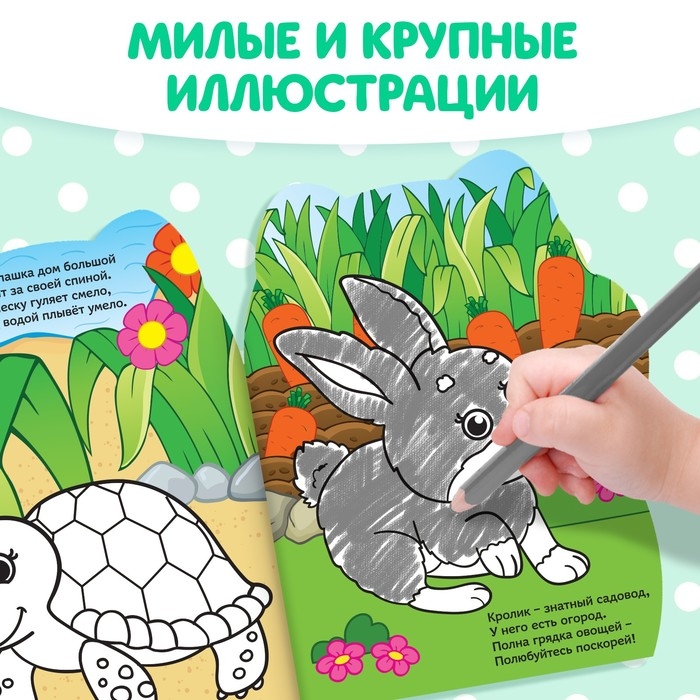 Раскраска с наклейками &laquo;Котёнок&raquo;, 12 стр.