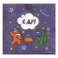 Салфетки бумажные &laquo;С ДР&raquo;, 24х24 см, 20 шт