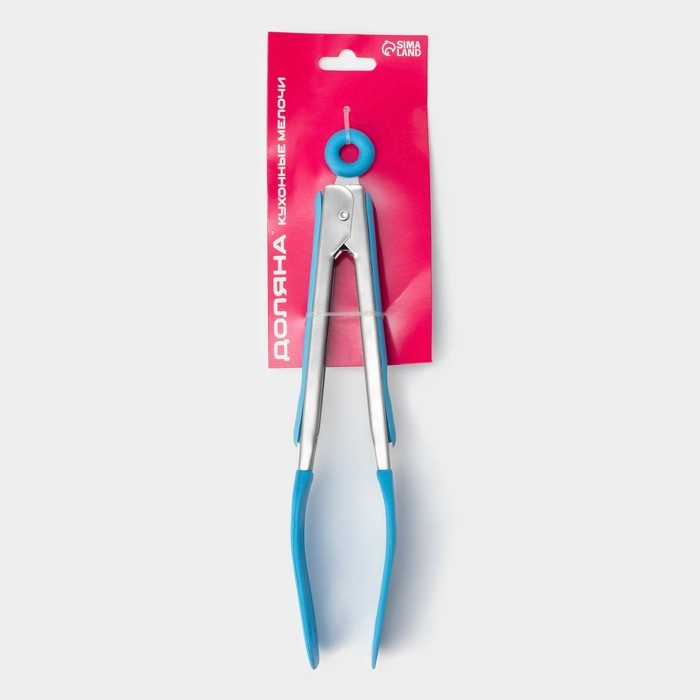 Щипцы кухонные Доляна &laquo;Лопатка&raquo;, 25&times;5&times;3,5 см, цвет МИКС