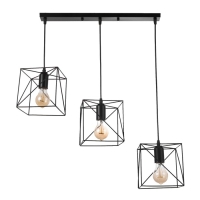 Светильник "Квадрат" 3хЕ27 40Вт 50х15х15-104 см