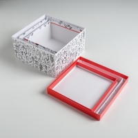 Набор подарочных коробок 3 в 1 &laquo;С Новым годом&raquo;, 18 х 18 х 10‒22 х 22 х 12 см, Новый год