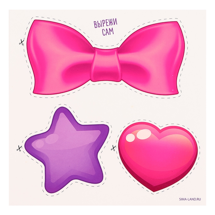 Декор на стену &laquo;Девочка&raquo;, 5 карточек в комплекте