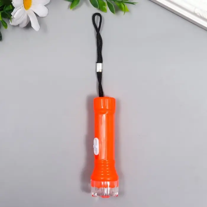 Фонарик брелок для ключей на кольце &laquo;Световой луч&raquo;, 9.5&times;3&times;3 см, МИКС