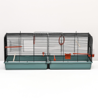 Клетка пролётная 2 яруса, 100 х 37 х 37 см, микс цветов Клетка пролётная 2 яруса, 100 х 37 х 37 см, микс цветов