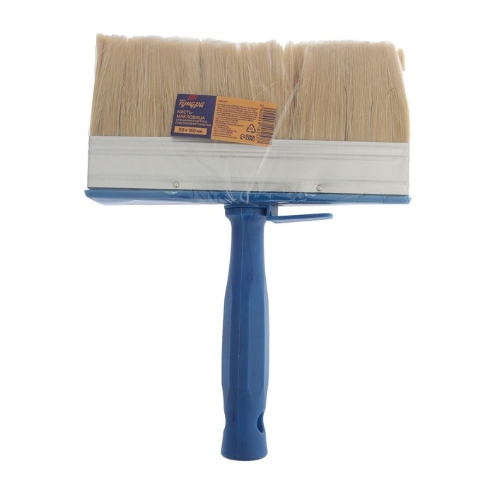 Кисть-макловица ТУНДРА, смешанная щетина, пластиковая рукоятка, 50х180 мм