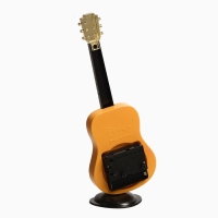 Часы настольные будильник "Гитара", циферблат d-5.5 см, 21.5 х 8.5 см