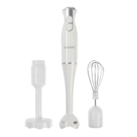 Блендер Galaxy GL 2131, погружной, 650 Вт, 0.6 л, 2 скорости, режим "Турбо", белый Блендер Galaxy GL 2131, погружной, 650 Вт, 0.6 л, 2 скорости, режим "Турбо", белый