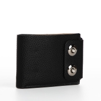 Портмоне мужское на магнитах, отдел для купюр, карт, монет, цвет чёрный Портмоне мужское на магнитах, отдел для купюр, карт, монет, цвет чёрный