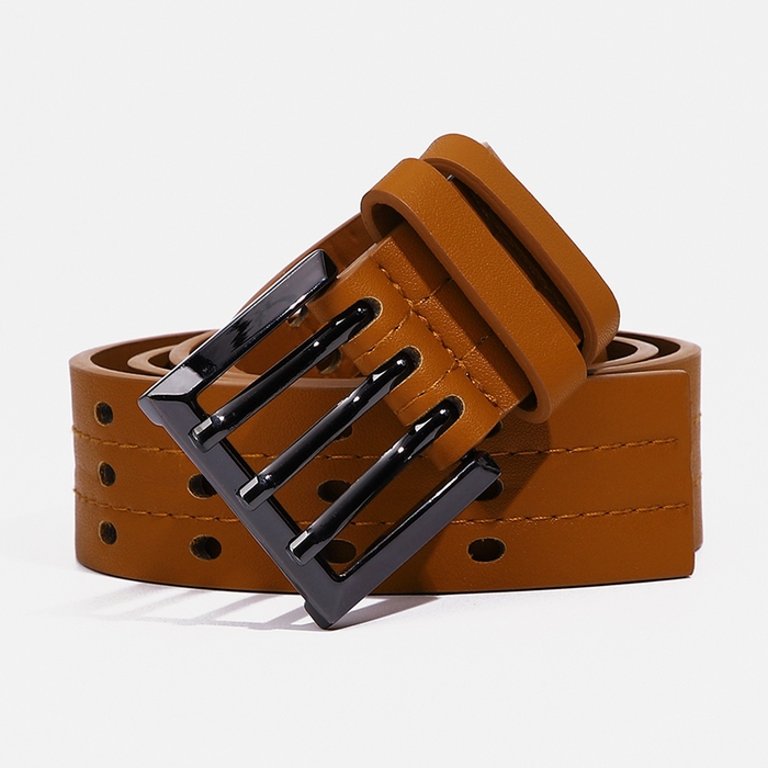 Ремень женский, ширина 3,5 см, пряжка металл, цвет рыжий Ремень женский, ширина 3,5 см, пряжка металл, цвет рыжий