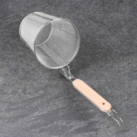 Корзинка для приготовления картошки фри, 35см, дерев ручка Корзинка для приготовления картошки фри, 35см, дерев ручка