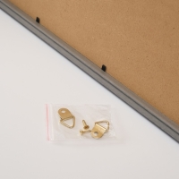 Фоторамка пластик на 3 фото 9х13 см "Я согласна" с прищепками, чёрная 40х30х1,5 см